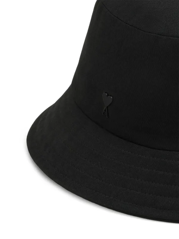 AMI Paris Ami De Coeur バケットハット | ブラック | FARFETCH JP