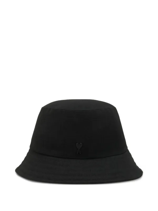 AMI Paris Ami De Coeur バケットハット | ブラック | FARFETCH JP