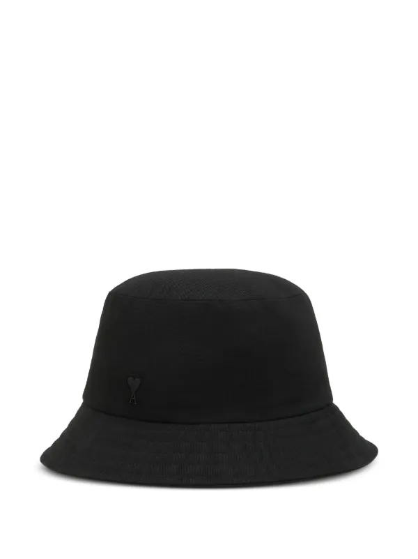 AMI Paris Ami De Coeur バケットハット | ブラック | FARFETCH JP
