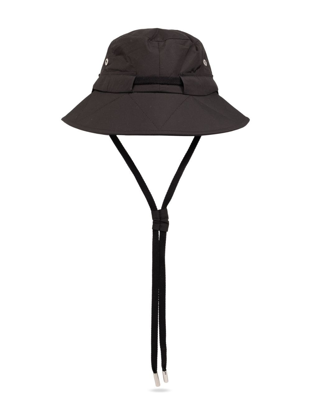 Shop Ami Alexandre Mattiussi Logo-plaque Bucket Hat In 001 Black