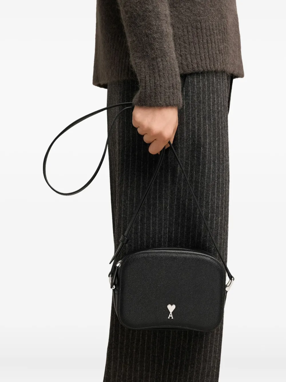 AMI Paris Paris Paris leather camera bag | Men | Image 2