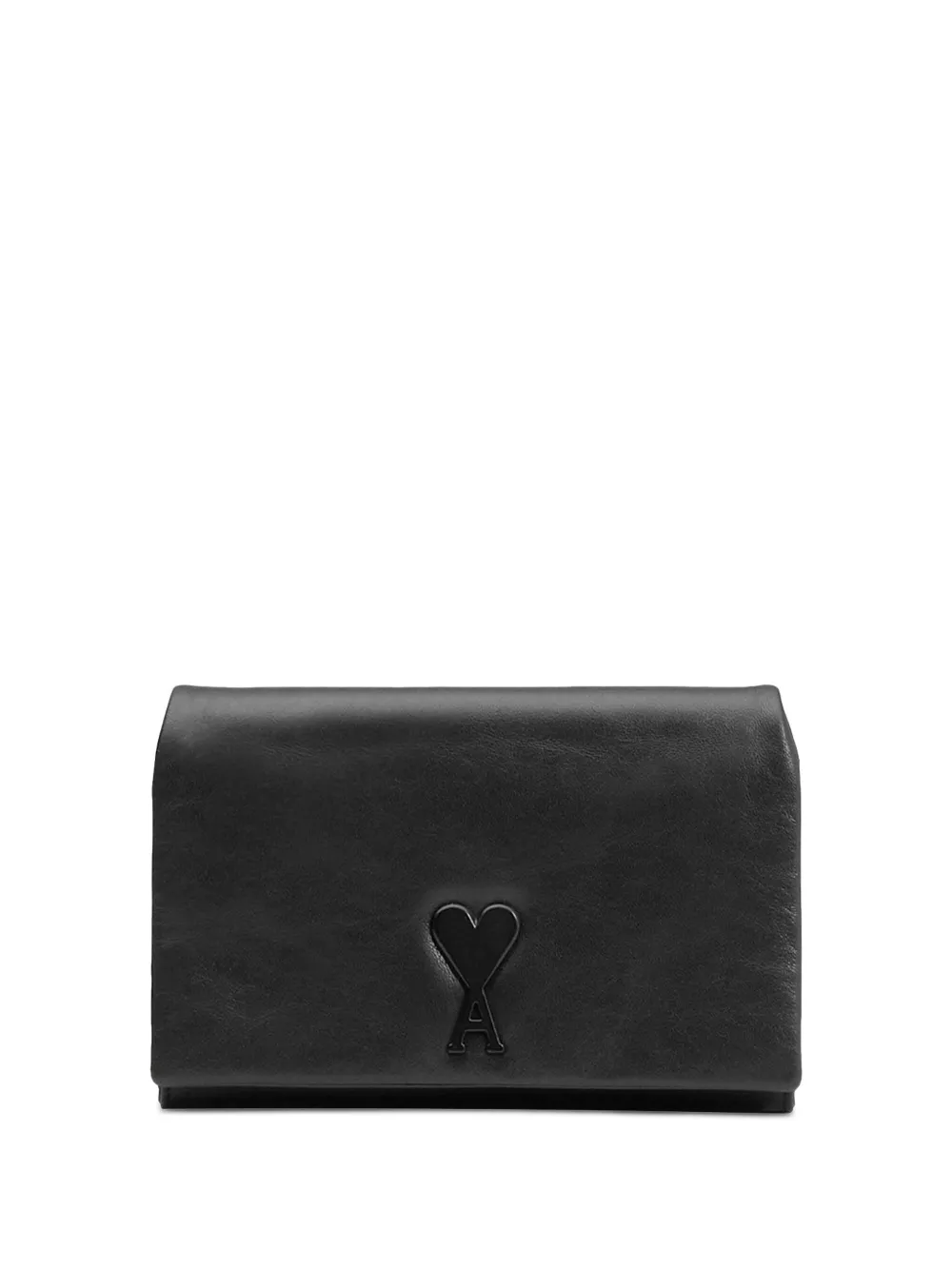 AMI Paris Schoudertas met logo Zwart