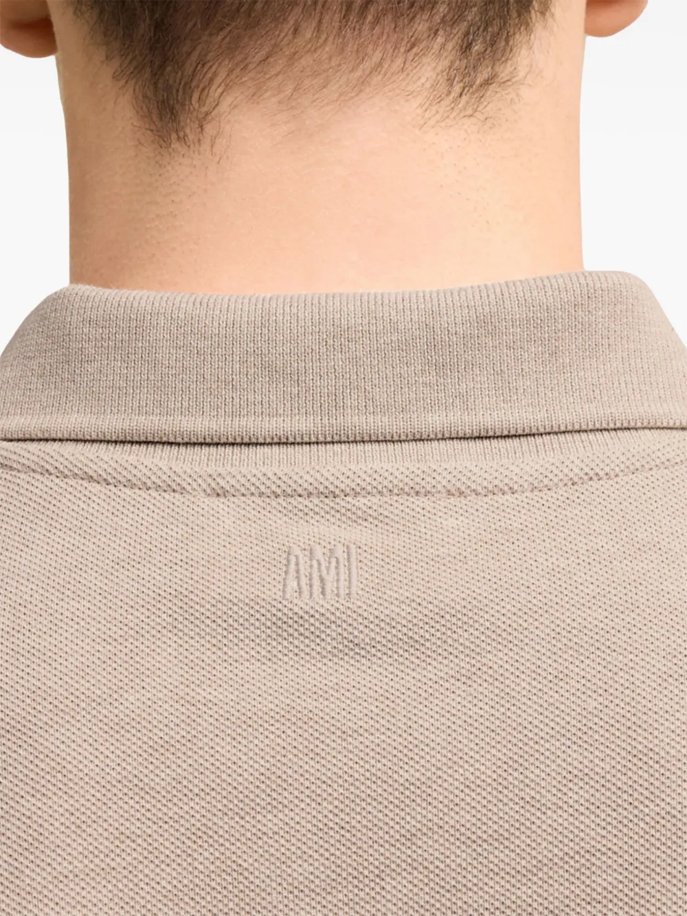 AMI Paris Polo con ricamo monogramma | Image 6