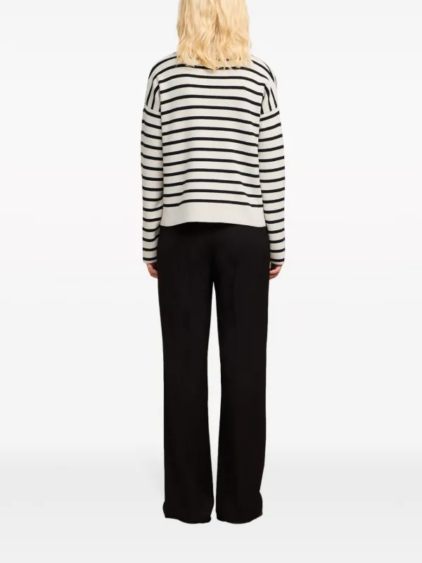 AMI Paris ストライプ ポロトップ | ニュートラル | FARFETCH JP