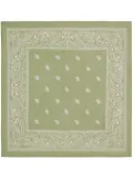 AMI Paris paisley-print scarf - Green