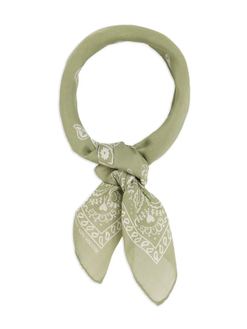 Shop Ami Alexandre Mattiussi Paisley-print Scarf In Green