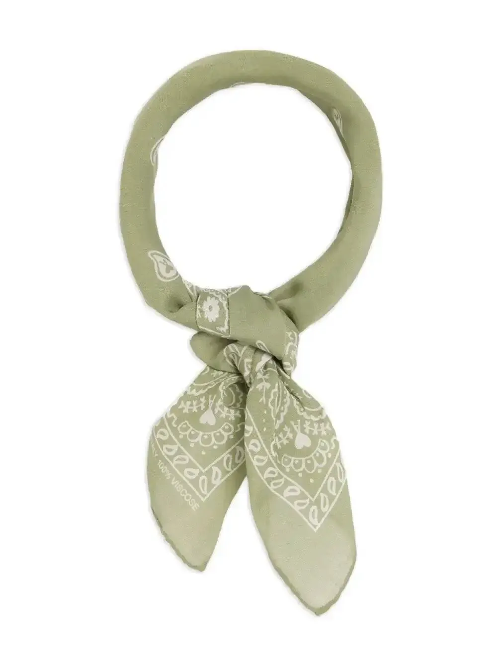  Ami Paris Foulard à Imprimé Cachemire - Vert 