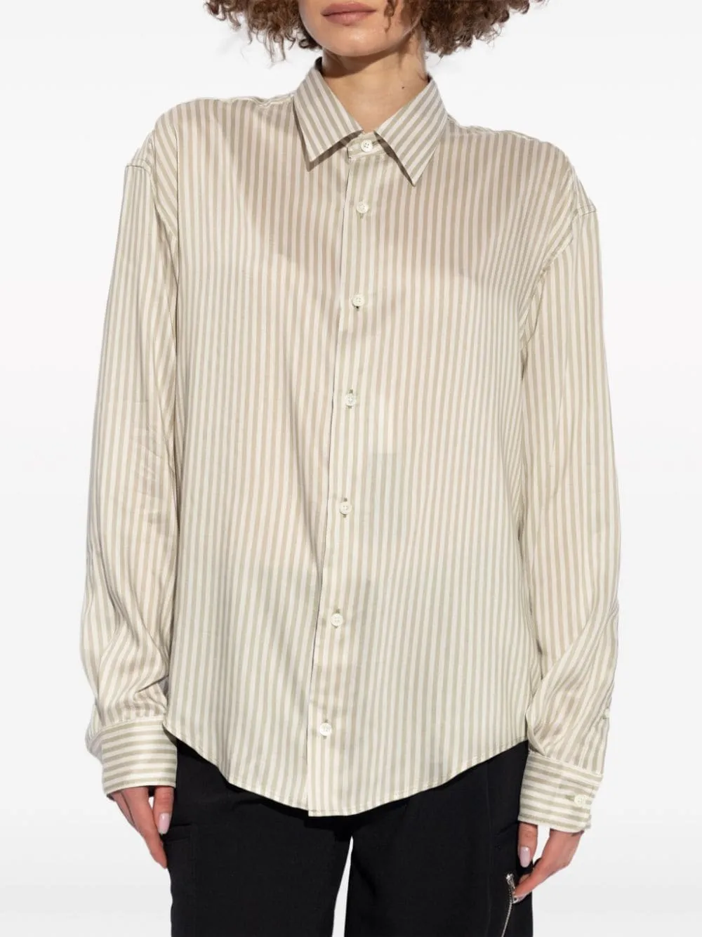 Shop Ami Alexandre Mattiussi Ami De Coeur-motif Shirt In Grey