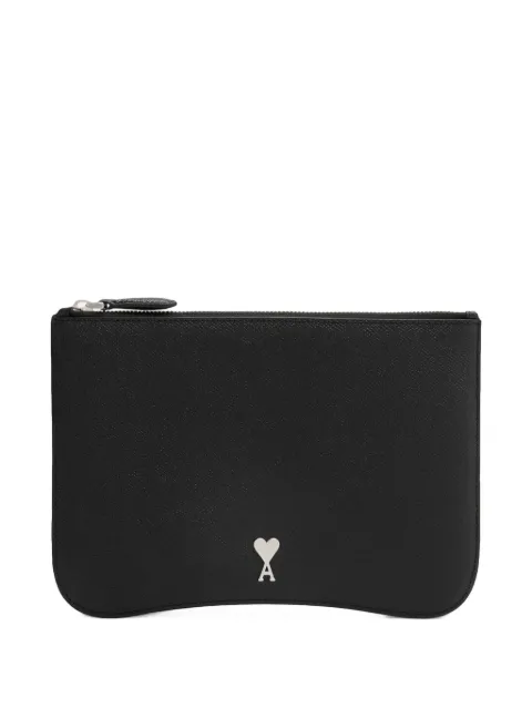 AMI Paris Paris Paris leather pouch