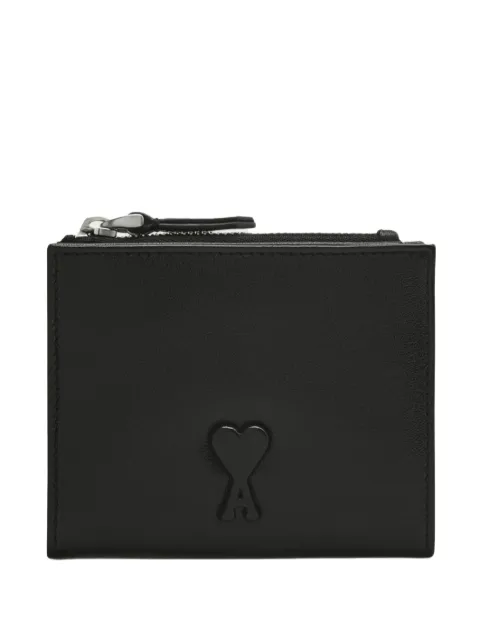 AMI Paris Ami de Coeur-embossed leather wallet
