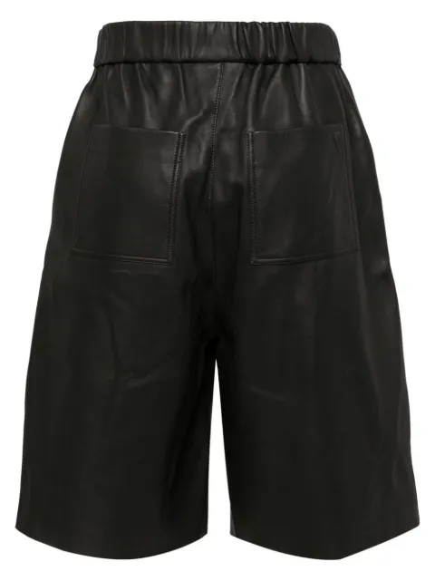 AMI Paris leather bermuda shorts