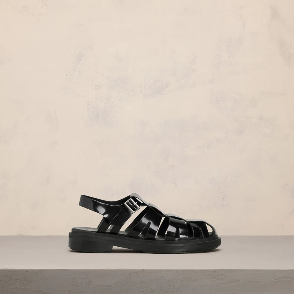 Anatomical Toe Fisherman Sandals Black Unisex - 42 - AMI Paris
