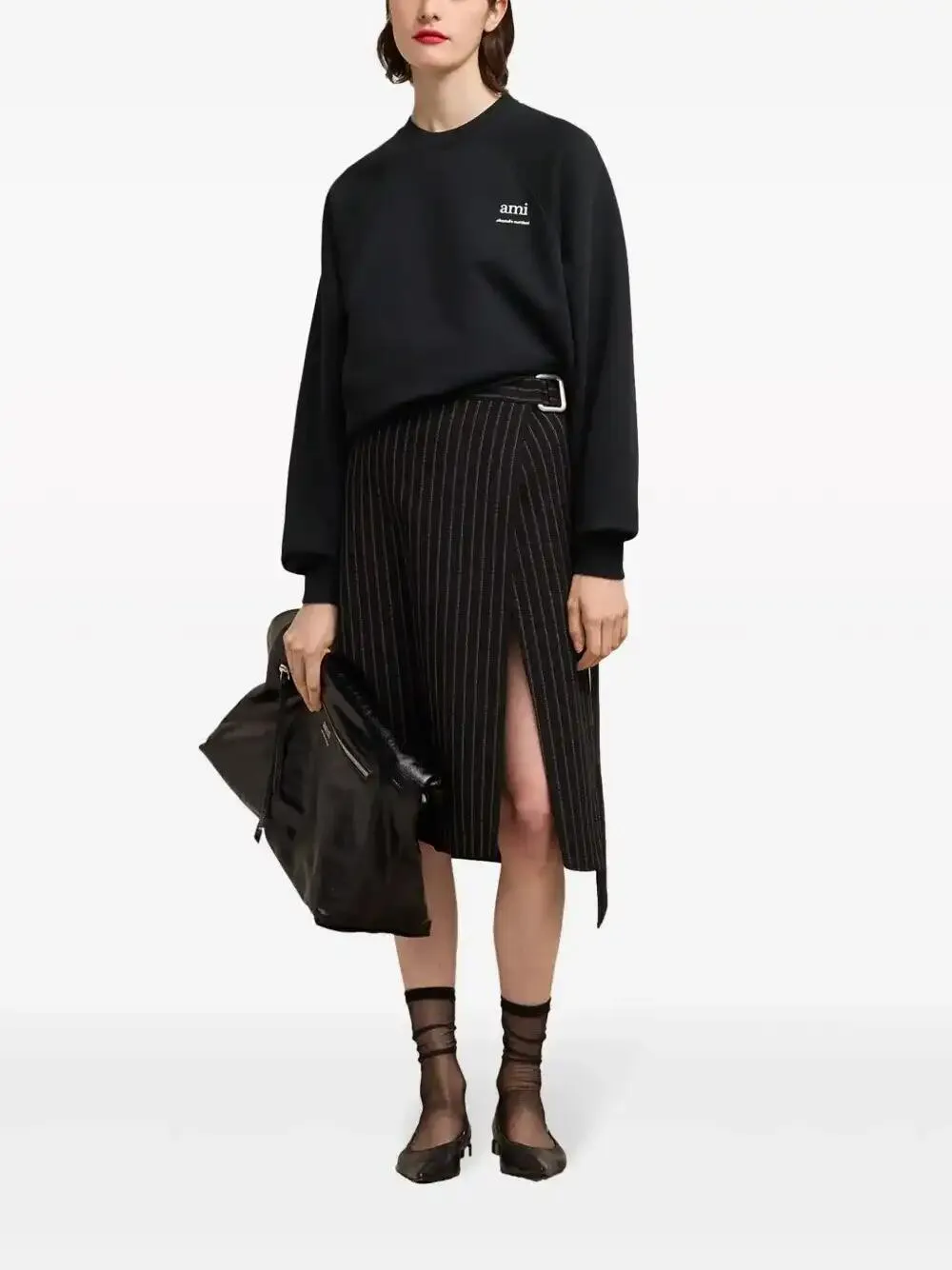 AMI Paris Ami Alexandre Mattiussi Sweatshirt | Black | FARFETCH