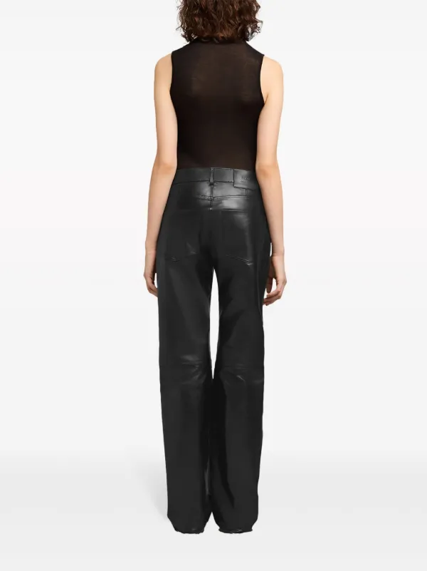 パンツ AMI PARIS Woman Pants Black FTR008WV0039 001 AMI PARIS - BLACK FIT FLARE TROUSERS – LE LABO STORE