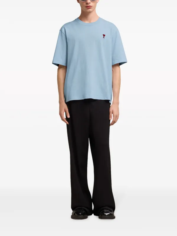 AMI Paris Ami De Coeur T-shirt | Blue | FARFETCH AMI Paris Ami De Coeur T-shirt | Blue | FARFETCH