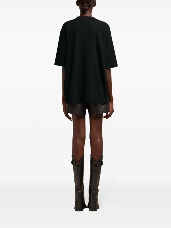 【関税込み】AMI Paris ブラック ヘビーウェイト Tシャツ AMI Paris ロゴ Tシャツ | ブラック | FARFETCH JP