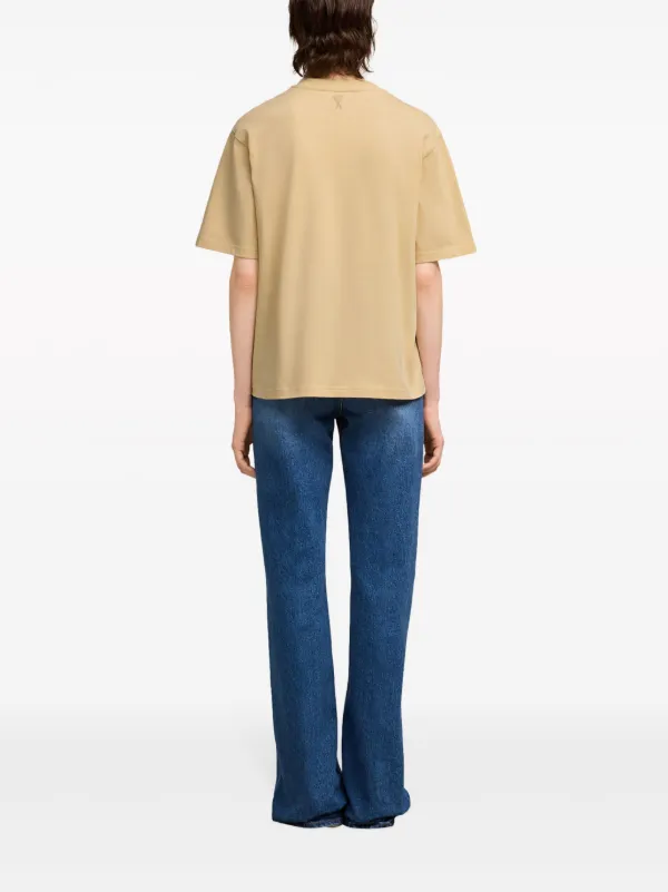AMI Paris Ami Alexandre Mattiussi T-shirt | Yellow | FARFETCH