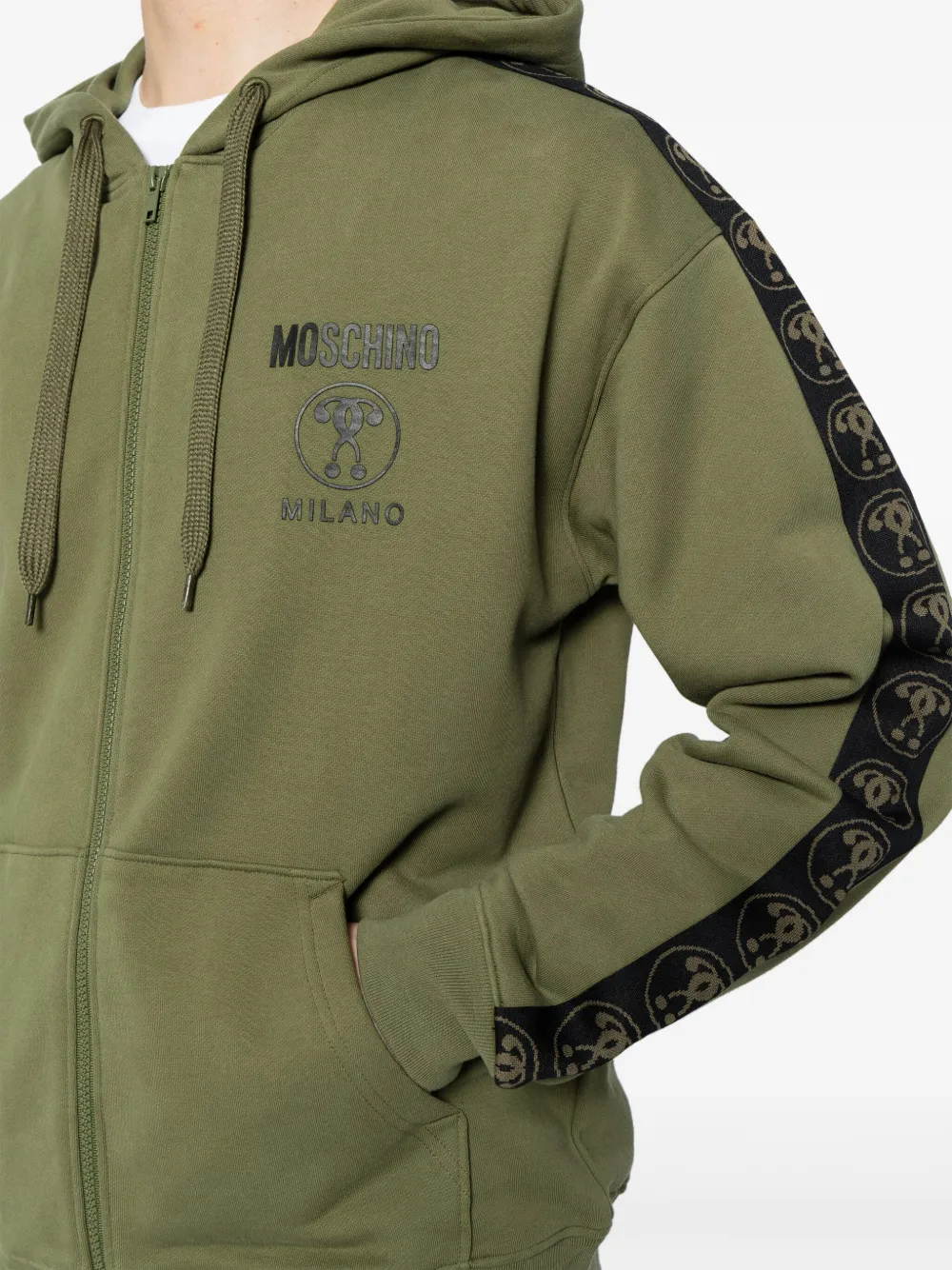 Moschino Hoodie met logoprint Groen