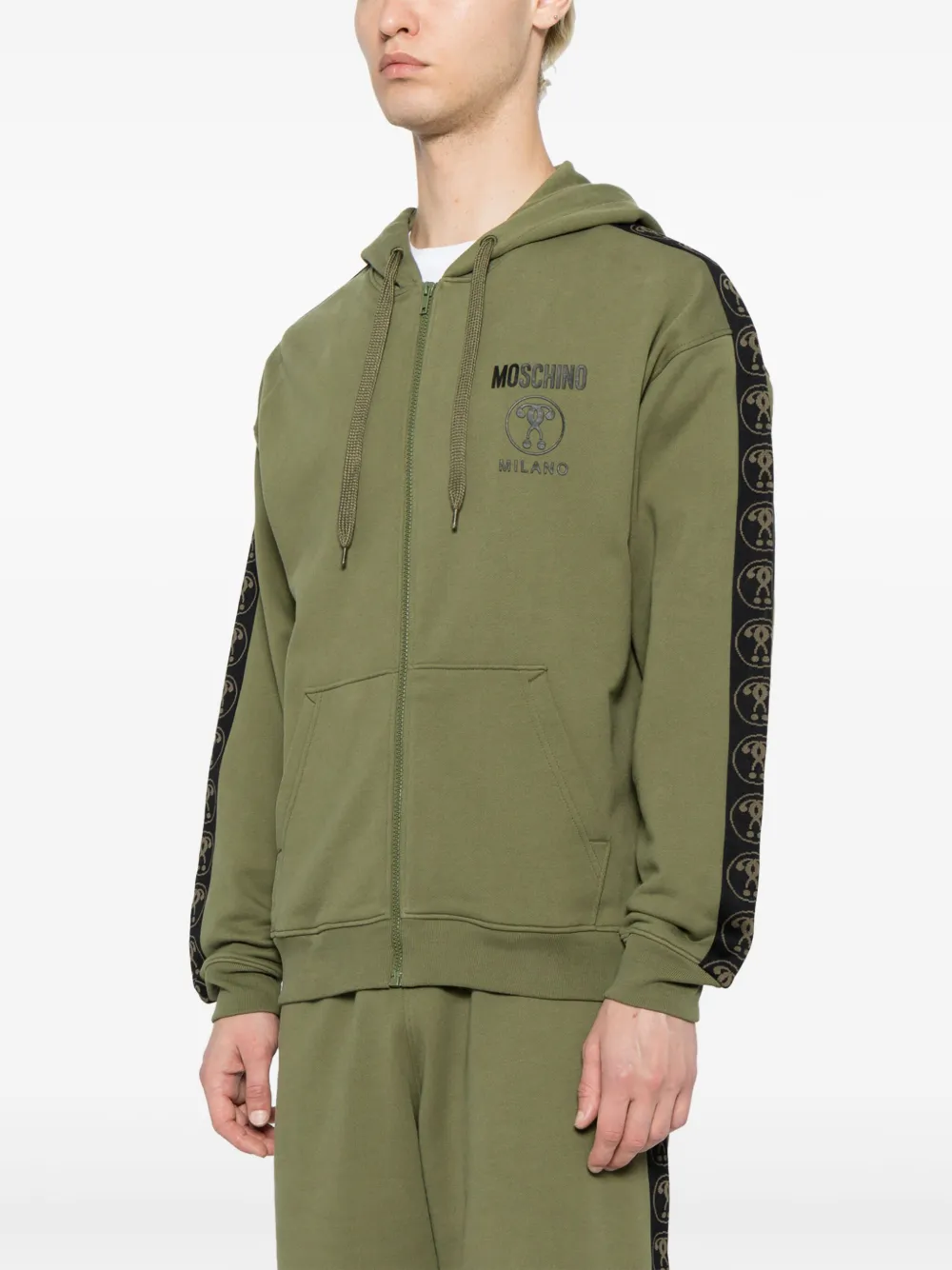 Moschino Hoodie met logoprint Groen