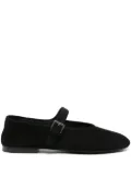 The Row Boheme MJ suede ballerina shoes - Black
