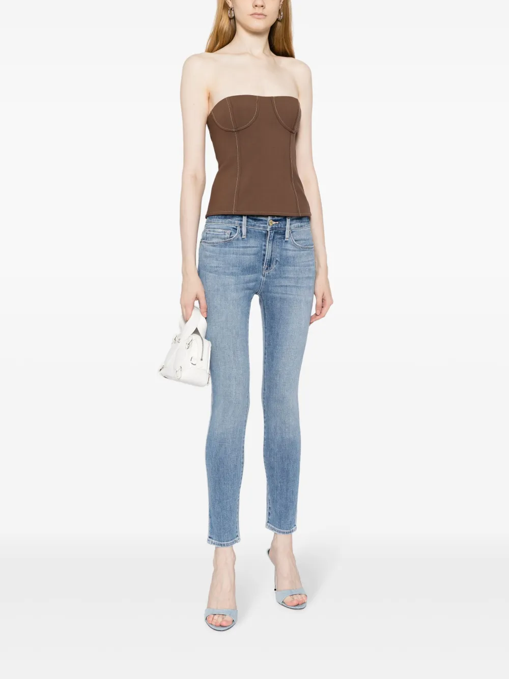 FRAME Skinny jeans - Blauw