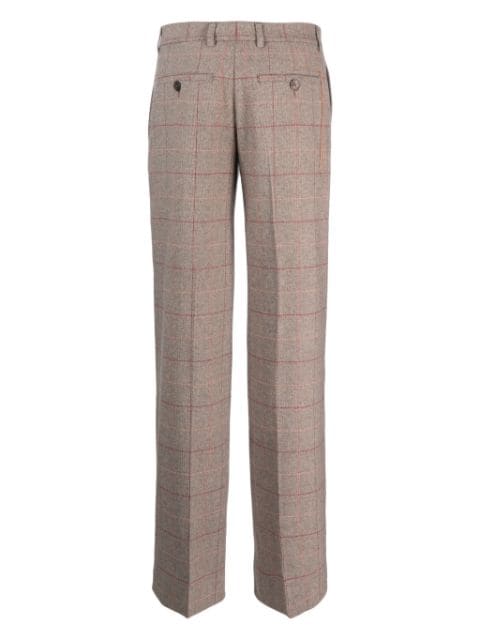 checked tailored trousers