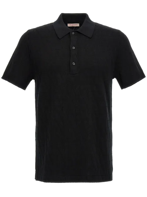 Polo à logo en jacquard - Valentino Garavani - Modalova