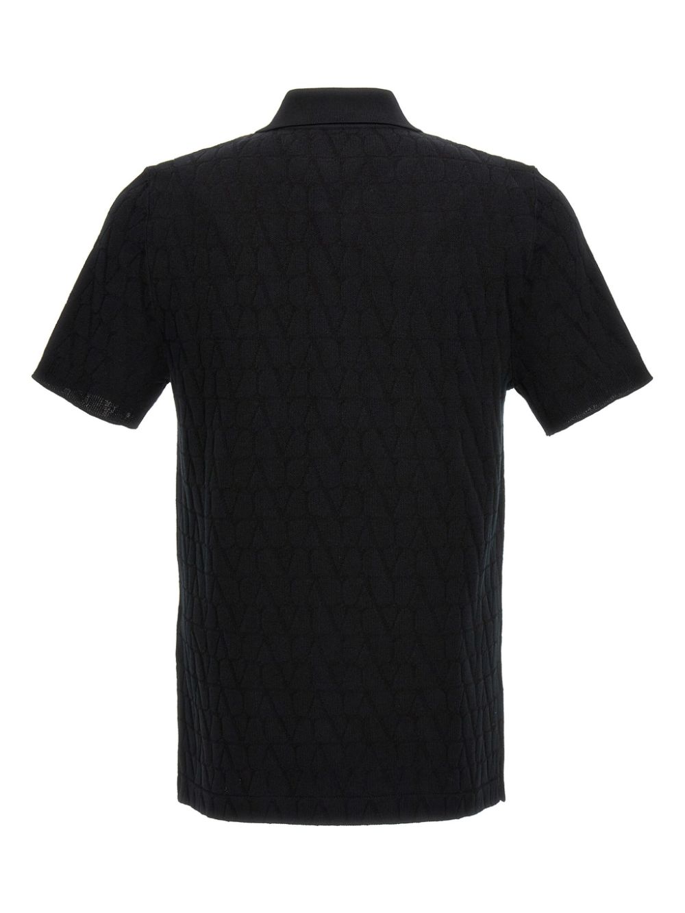 Valentino Garavani VLogo-jacquard polo shirt - Black