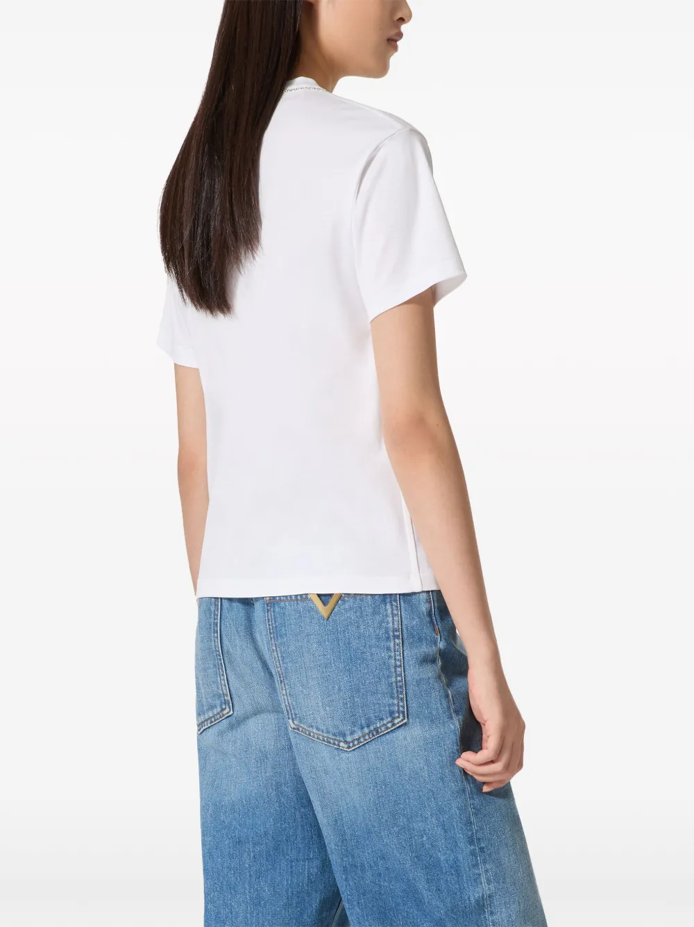Valentino Garavani Embroidered T-shirt | White | FARFETCH JO