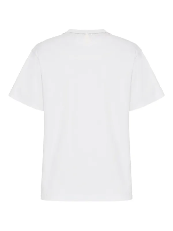 Valentino Garavani embellished-detail T-shirt | White