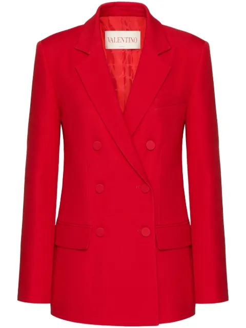 Valentino Garavani Crepe Couture double-breasted blazer