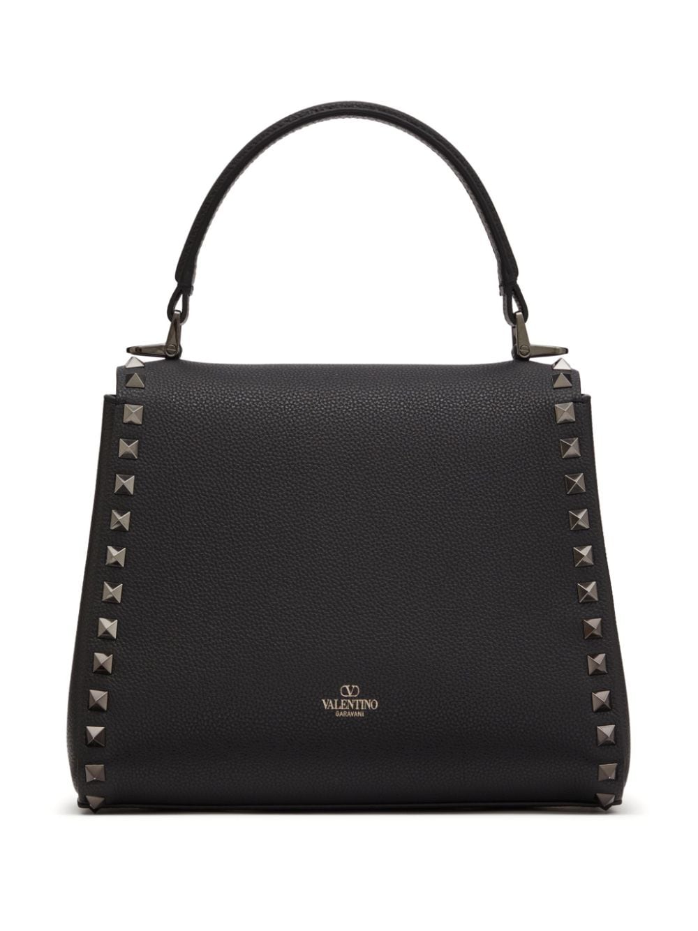 Valentino Garavani Rockstud leren shopper - Zwart