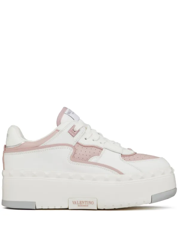 VALENTINO◆フリードット XL レザー プラットフォームスニーカー フリードット Xl カーフスキン スニーカー for ウィメンズ