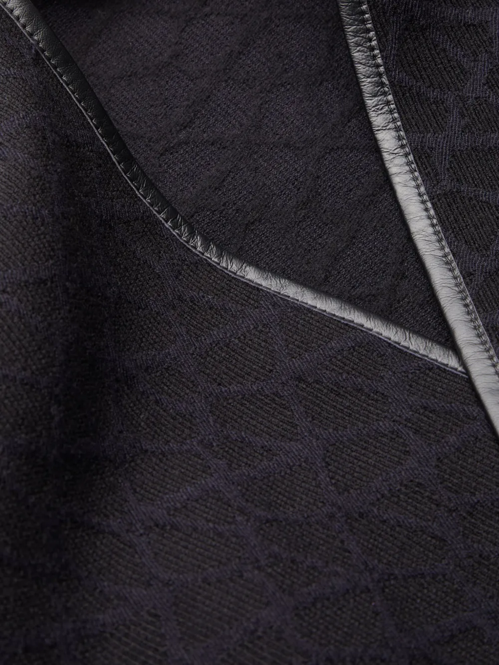 Valentino Garavani Toile Iconographe wollen poncho Zwart