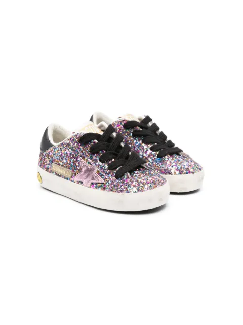 Golden Goose Kids Super Star glitter sneakers