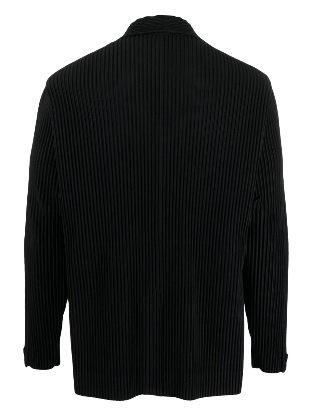 Homme Plissé Issey Miyake plissé single-breasted blazer - Zwart