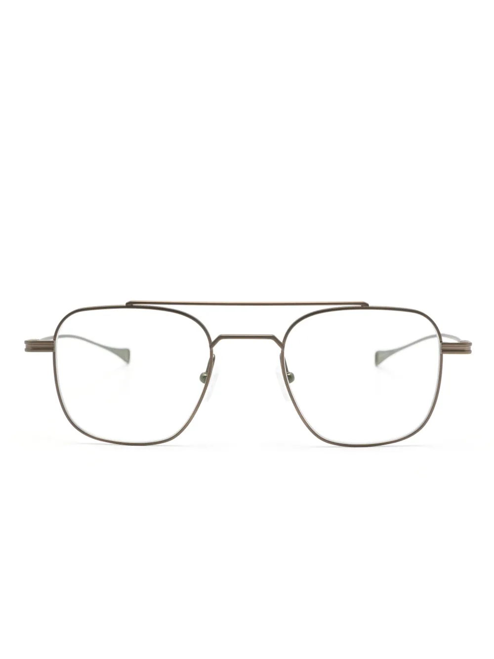 Dita Eyewear Matte Pilot-frame Glasses In Gray