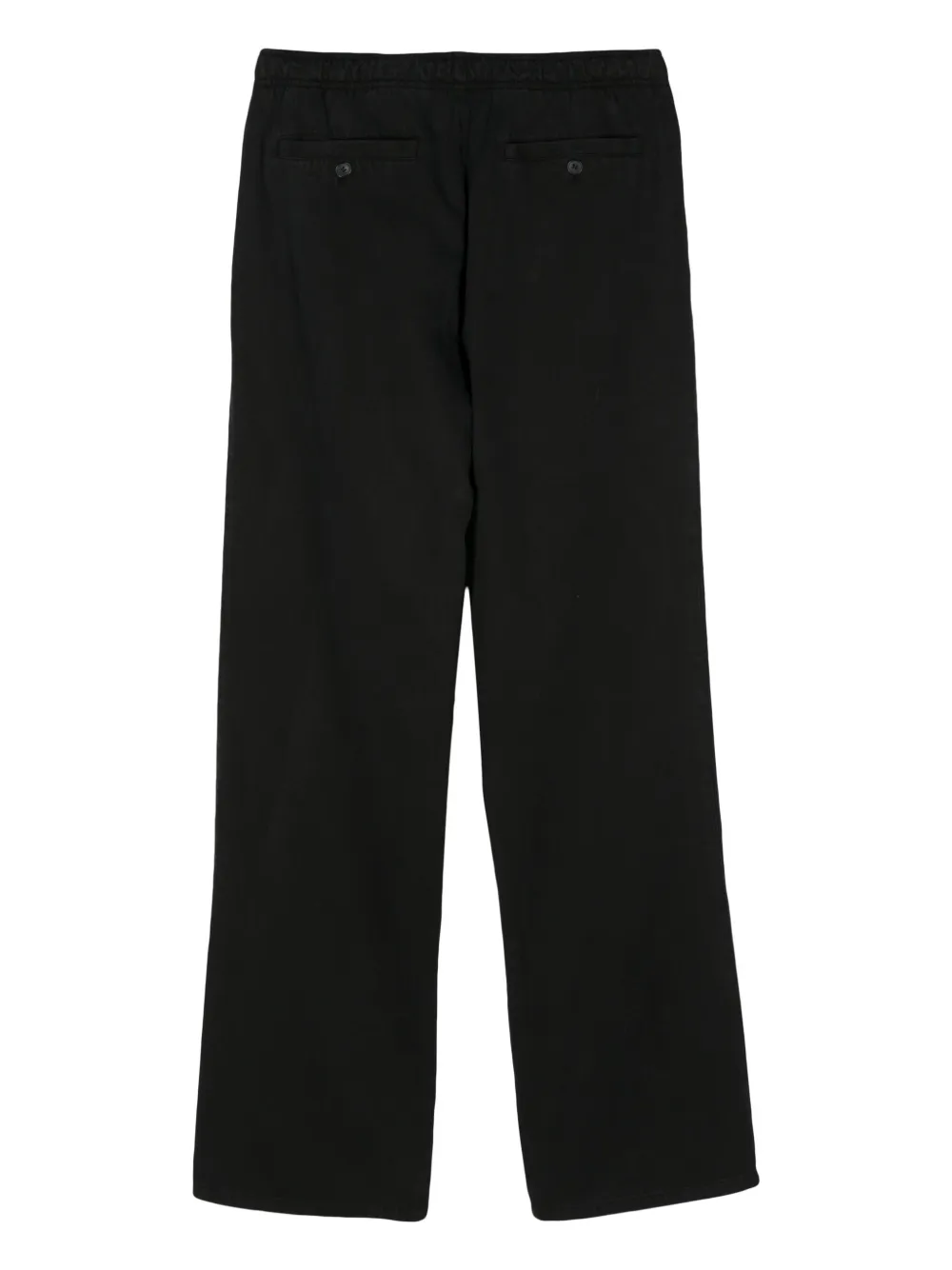 Palm Angels Men's Monogram Cotton Blend Trousers In 1003 Black Off White