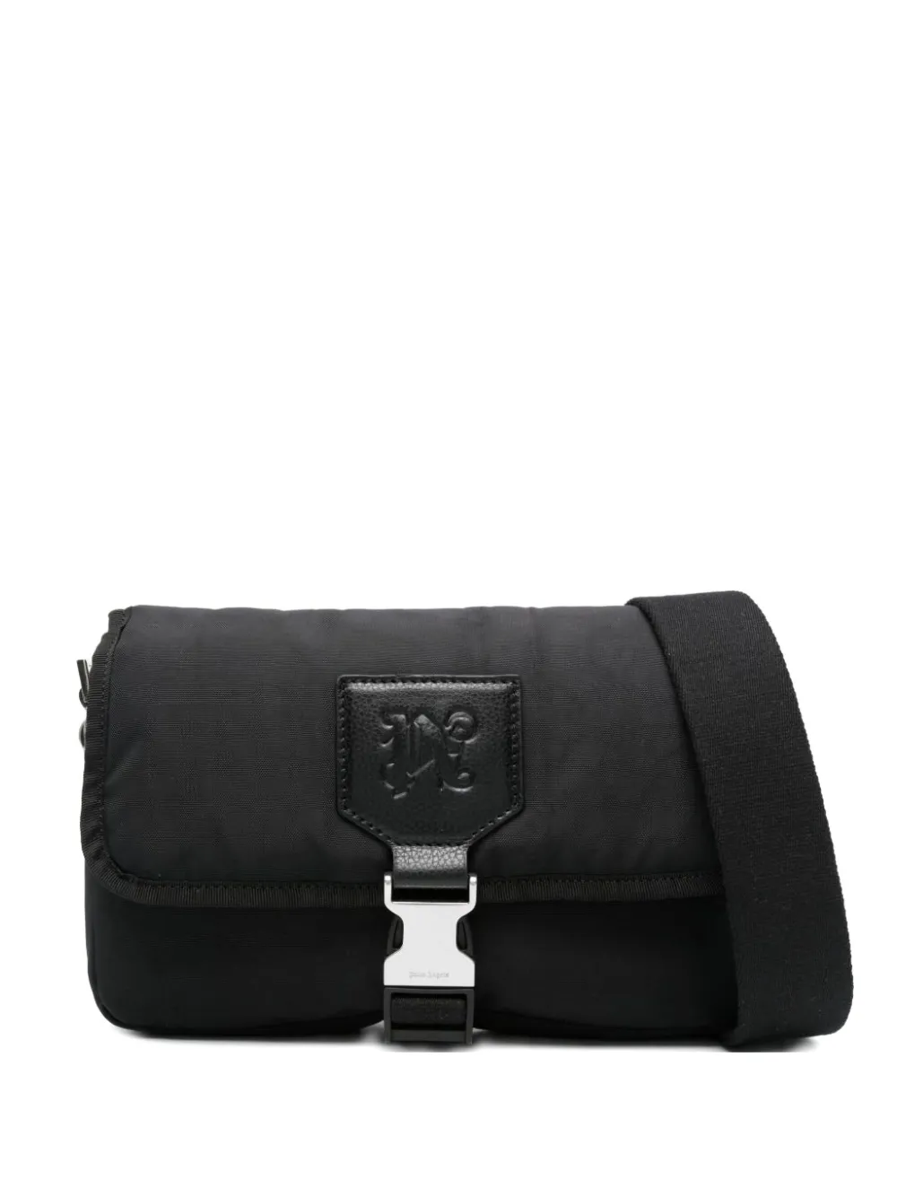 Palm Angels monogram-debossed shoulder bag | Black | Image 1