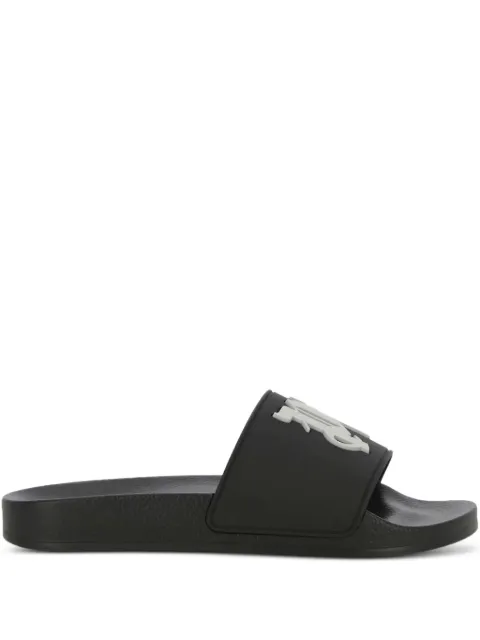 Palm Angels raised-monogram slides