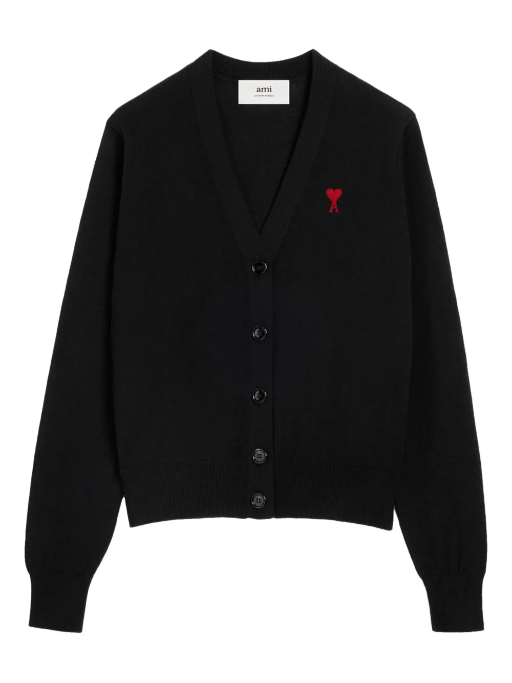 AMI Paris Cardigan Ami De Coeur | nero | Image 1
