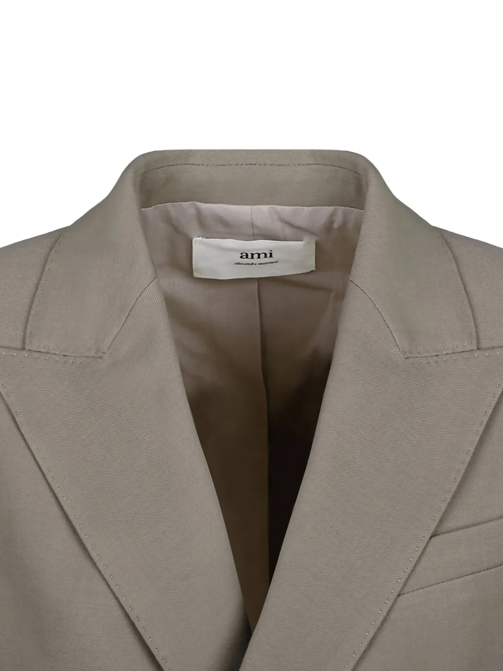 AMI Paris Blazer met dubbele rij knopen Beige