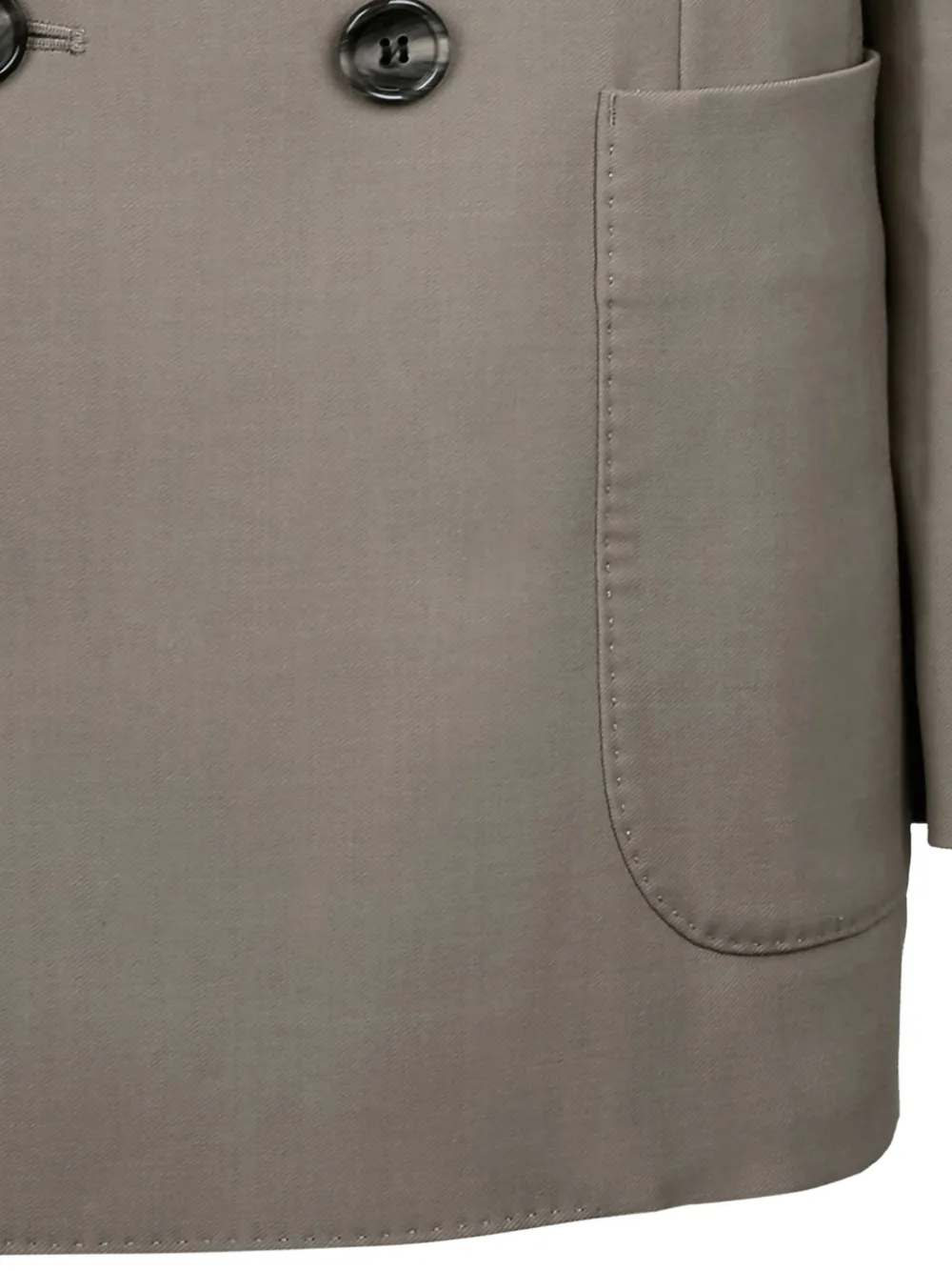 AMI Paris Blazer met dubbele rij knopen Beige