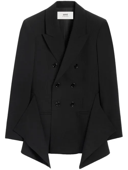 Blazer à empiècement drapé - AMI Paris - Modalova