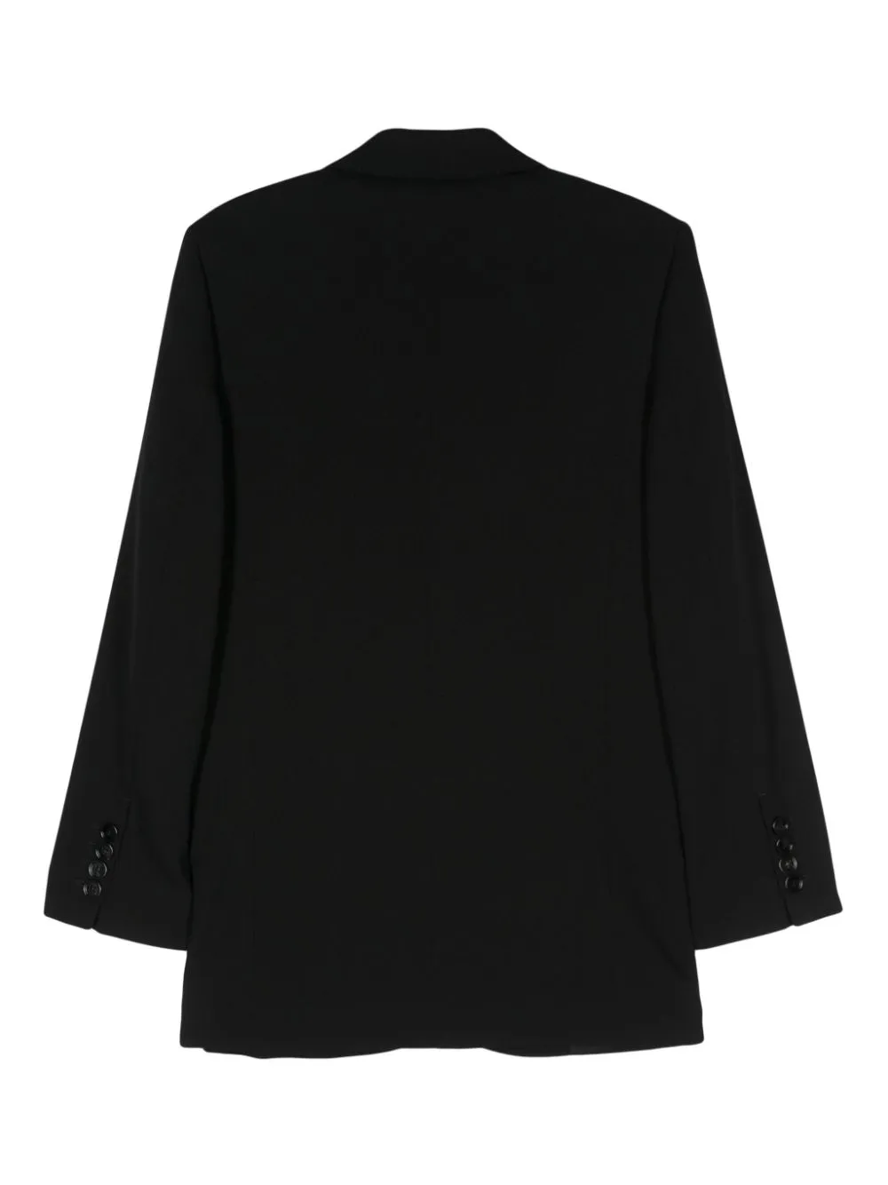 Shop Ami Alexandre Mattiussi Crepe Single-breasted Blazer In 001 Black