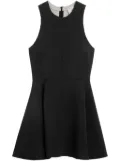 AMI Paris sleeveless virgin-wool minidress - Black