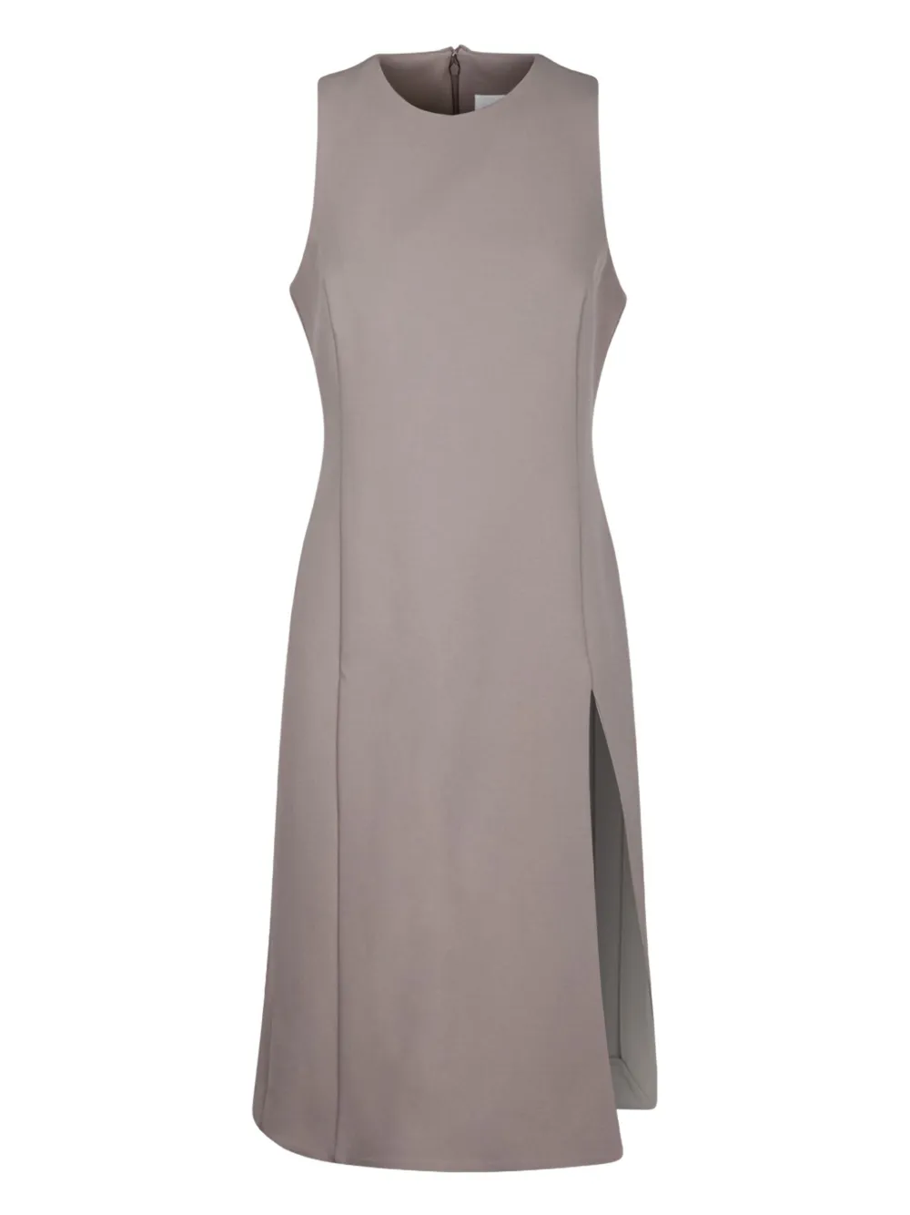 AMI Paris Midi-jurk van scheerwol - Beige