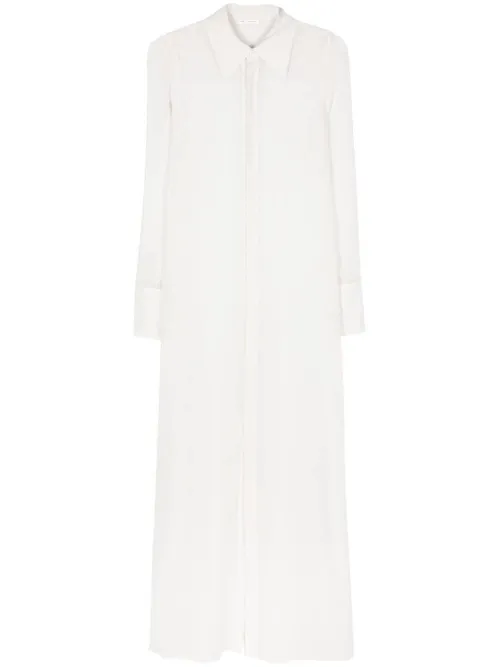 Robe longue en soie - AMI Paris - Modalova