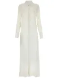 AMI Paris chiffon silk maxi dress - White