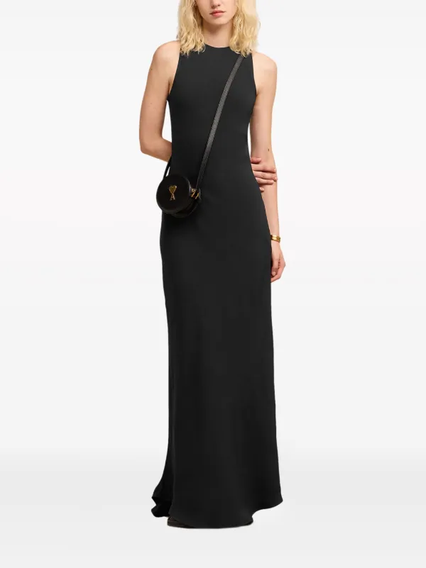 AMI Paris bias-cut Maxi Dress | Black | FARFETCH GE AMI Paris bias-cut Maxi Dress | Black | FARFETCH GE